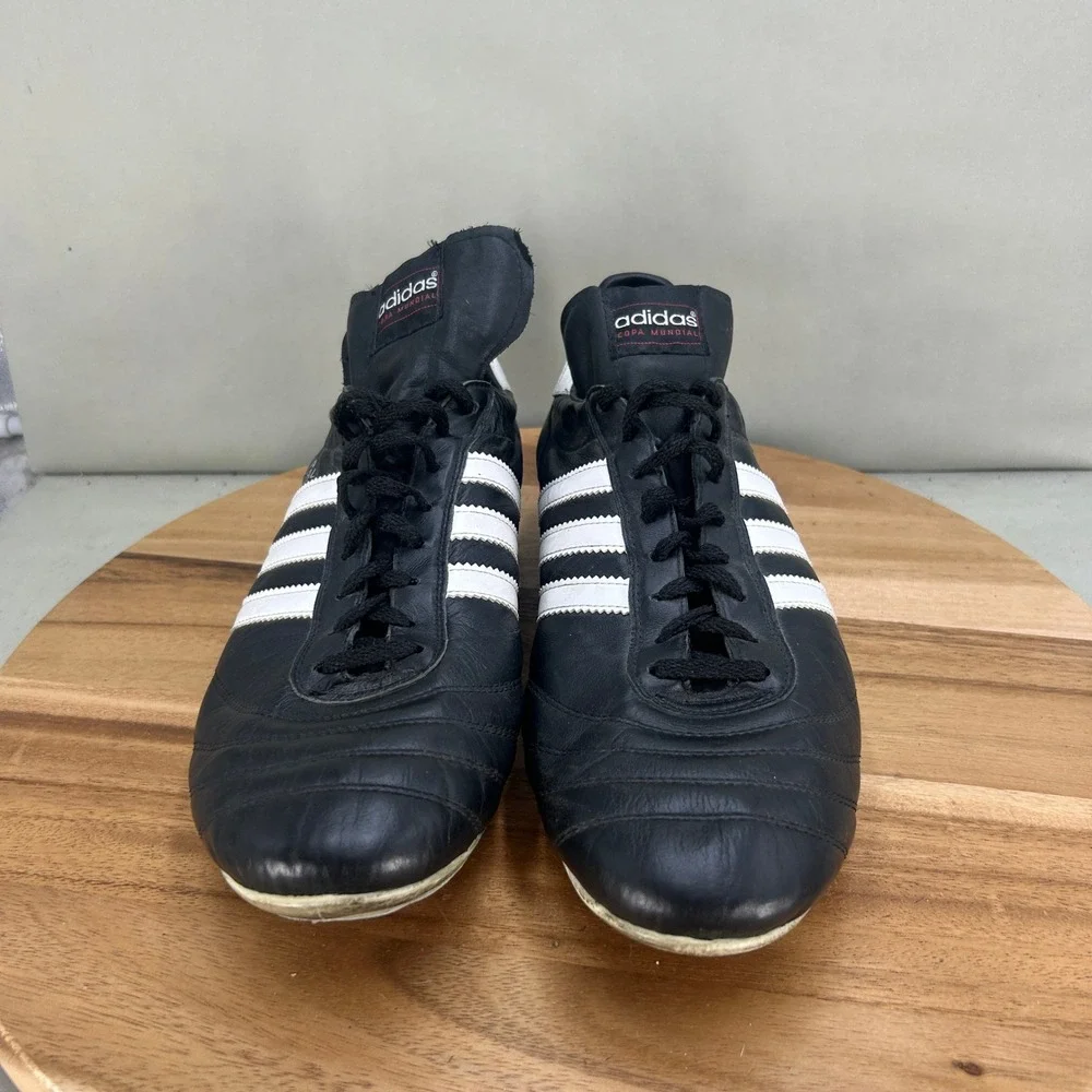 Adidas Copa Mundial Soccer Cleats Mens 13 Black White Made in Germany 015110